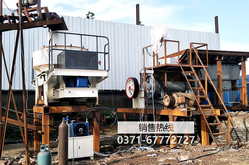 九利机械制造有限公司环保砂石生产线设备在四川康定投产运行